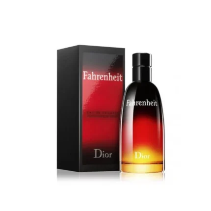 Dior Fahrenheit Eau de Toilette 100ml luxury men's perfume with original Dior black and red gradient bottle and premium packaging available in UAE