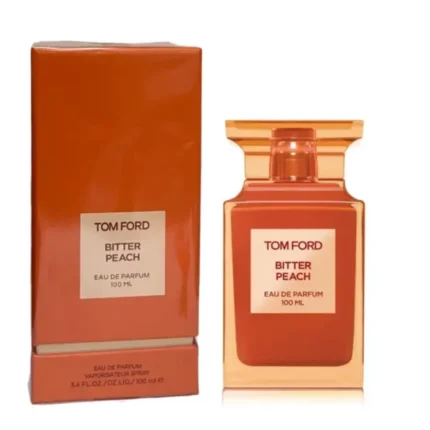 Tom Ford Bitter Peach Eau de Parfum 100ml luxury unisex perfume bottle with retail box