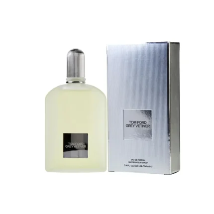 Tom Ford Grey Vetiver Eau de Parfum 100ml luxury men's perfume bottle with retail box