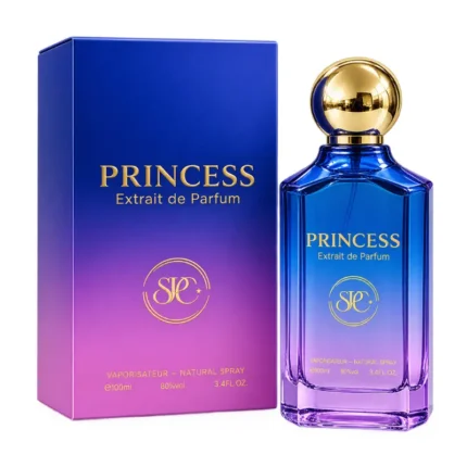 Princess Extrait de Parfum 100ml blue and purple perfume bottle