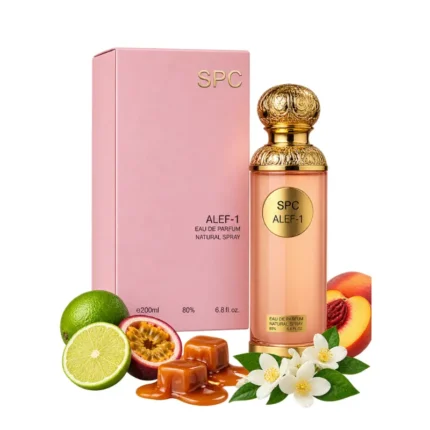 SPC Alef-1 Eau de Parfum 200ml pink and gold perfume bottle