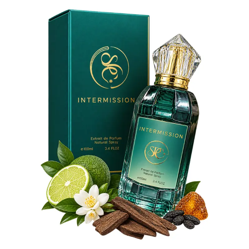 spc-intermission-extrait-de-parfum-100ml SPC Intermission Extrait de Parfum 100ml green and gold perfume bottle