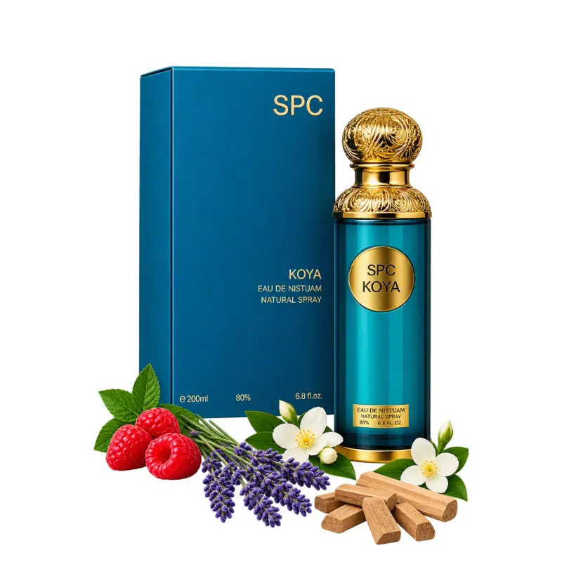 spc-koya-eau-de-mistum-200ml SPC Koya Eau de Mistum 200ml blue and gold perfume bottle