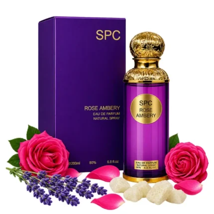 SPC Rose Ambery Eau de Parfum 200ml purple and gold perfume bottle