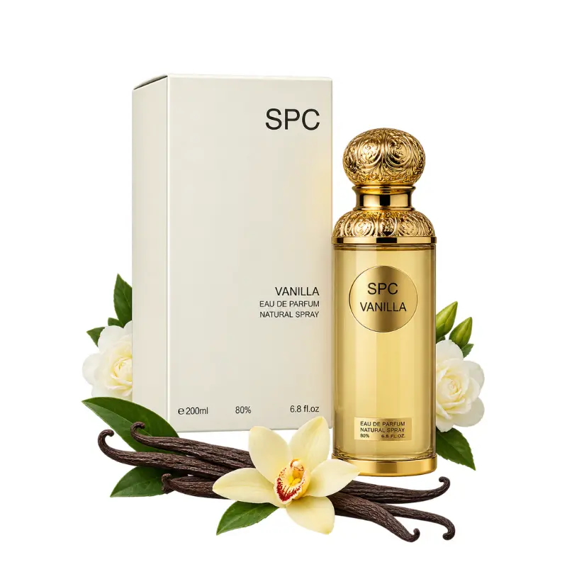spc-vanilla-eau-de-parfum-200ml SPC Vanilla Eau de Parfum 200ml golden perfume bottle