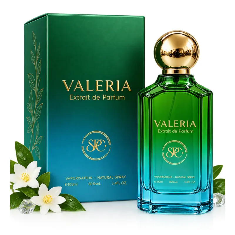 valeria-extrait-de-parfum-100ml Valeria Extrait de Parfum 100ml green and gold perfume bottle